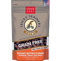 Cloud Star Tricky Trainers Chewy Grain Free Peanut Butter Flavor Dog Treats 5oz-Dog-Cloud Star-PetPhenom