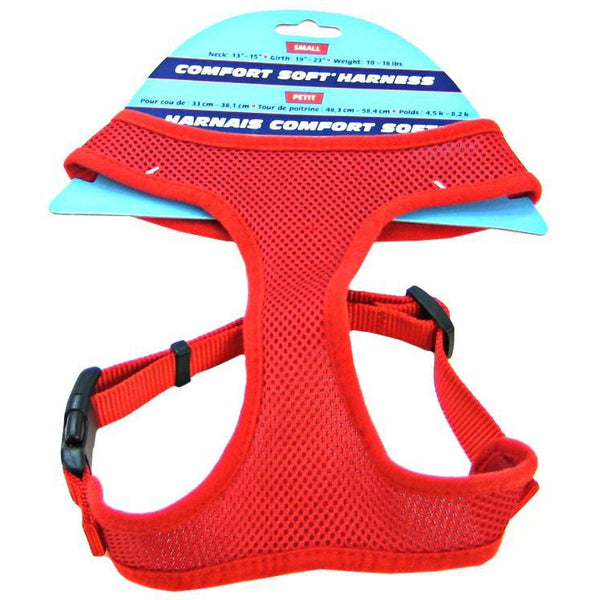 Coastal Pet Comfort Soft Adjustable Harness - Red, Small - 3/4" Wide (Girth Size 19"-23")-Dog-Coastal Pet Products-PetPhenom