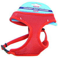 Coastal Pet Comfort Soft Adjustable Harness - Red, Small - 3/8" Wide (Girth Size 19"-23")-Dog-Coastal Pet Products-PetPhenom