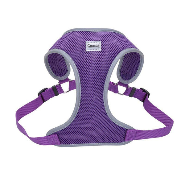 Coastal Pet Comfort Soft Reflective Wrap Adjustable Dog Harness - Purple, Large - 28-36" Girth - (1" Straps)-Dog-Coastal Pet Products-PetPhenom