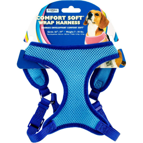 Coastal Pet Comfort Soft Wrap Adjustable Dog Harness Blue, X-Small - 1 count-Dog-Coastal Pet-PetPhenom