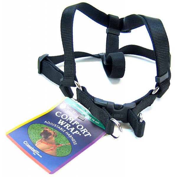 Coastal Pet Comfort Wrap Adjustable Harness - Black, Medium (Girth Size 20"-32")-Dog-Coastal Pet Products-PetPhenom