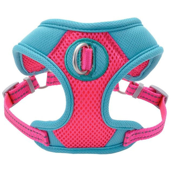 Coastal Pet Pro Reflective Mesh Dog Harness Fuchia with Teal 1", Large-Dog-Coastal Pet Products-PetPhenom