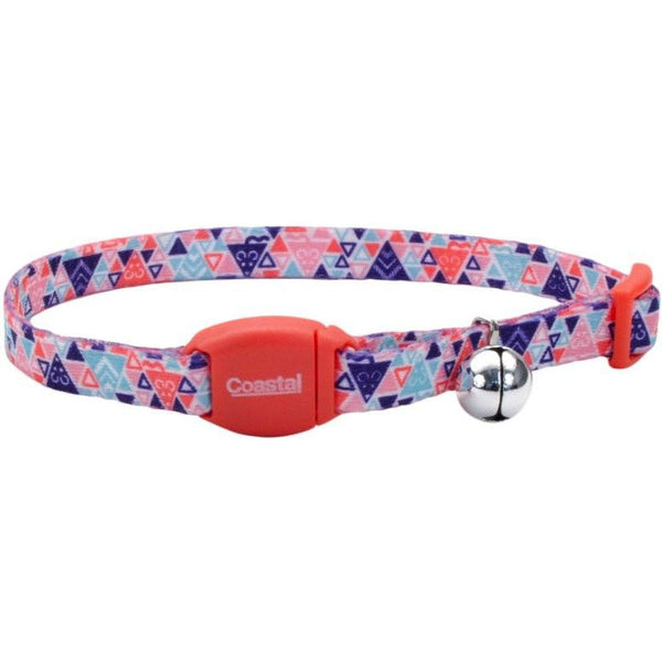 Coastal Pet Safe Cat Breakaway Collar Collar Multi Triangle, 12"L x 3/8"W-Cat-Coastal Pet Products-PetPhenom