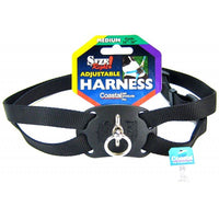 Coastal Pet Size Right Nylon Adjustable Harness - Black, Medium (Girth Size 24"-30")-Dog-Coastal Pet Products-PetPhenom