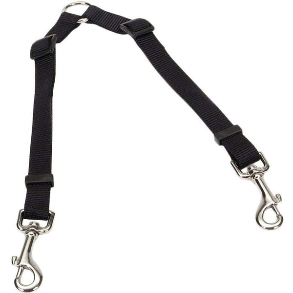 Coastal Pet Two Dog Adjustable Nylon Coupler Black, 36"L x 3/4"W-Dog-Coastal Pet Products-PetPhenom