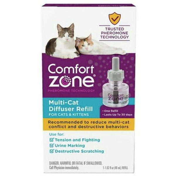 Comfort Zone Multi-Cat Diffuser Refills For Cats and Kittens, 1 count-Cat-Comfort Zone-PetPhenom