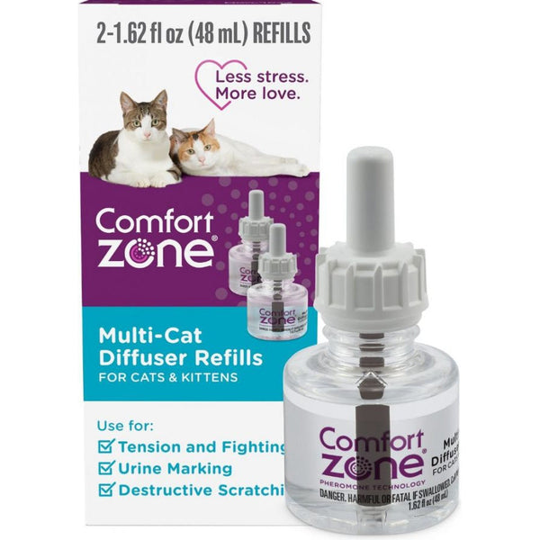Comfort Zone Multi-Cat Diffuser Refills For Cats and Kittens, 2 count-Cat-Comfort Zone-PetPhenom