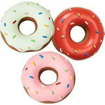 Cosmo Furbabies Latex Squeaker Donut Toy Assorted Colors, 1 count-Dog-Cosmo Furbabies-PetPhenom