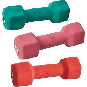 Cosmo Furbabies Latex Squeaker Dumbbell Toy Assorted Colors, 1 count-Dog-Cosmo Furbabies-PetPhenom