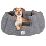 DGS Pet Products Chill Kuzzi FIR Round Bed Large Grey 36" x 36" x 15"