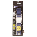 DGS Pet Products Comet Rechargeable Light Up Dog Collar Large Navy 20" - 25" x 1"-Dog-DGS Pet Products-PetPhenom