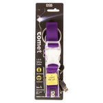 DGS Pet Products Comet Rechargeable Light Up Dog Collar Large Purple 20" - 25" x 1"-Dog-DGS Pet Products-PetPhenom