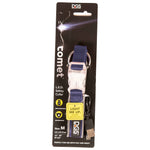 DGS Pet Products Comet Rechargeable Light Up Dog Collar Medium Navy 16" - 20" x 0.75"-Dog-DGS Pet Products-PetPhenom