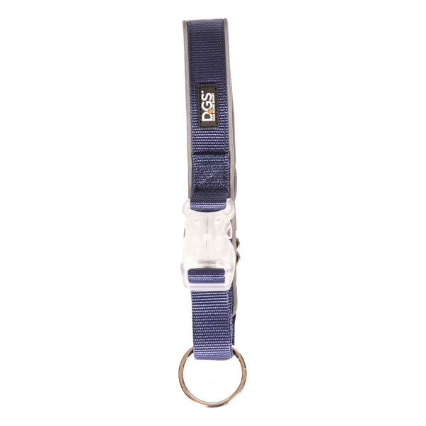 DGS Pet Products Comet Rechargeable Light Up Dog Collar Small Navy 13.5" - 16" x 0.6"-Dog-DGS Pet Products-PetPhenom