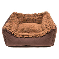 DGS Pet Products Dirty Dog Lounger Bed Extra Large Brown 37" x 31" x 10"-Dog-DGS Pet Products-PetPhenom