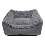 DGS Pet Products Dirty Dog Lounger Bed Large Cool Grey 31" x 27" x 9"-Dog-DGS Pet Products-PetPhenom