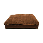 DGS Pet Products Dirty Dog Rectangle Bed Extra Large Brown 36" x 48" x 4"-Dog-DGS Pet Products-PetPhenom