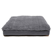 DGS Pet Products Dirty Dog Rectangle Bed Extra Large Cool Grey 36" x 48" x 4"-Dog-DGS Pet Products-PetPhenom