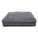 DGS Pet Products Dirty Dog Rectangle Bed Large Cool Grey 28" x 40" x 4"-Dog-DGS Pet Products-PetPhenom