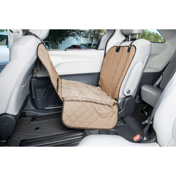 DGS Pet Products Dirty Dog Single Car Seat Cover Tan 44" x 35" x 2"-Dog-DGS Pet Products-PetPhenom