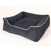 DGS Pet Products Repelz-It Upholstery Chenille Lounger Pet Bed Medium Blue/Grey 26" x 24" x 7.9"