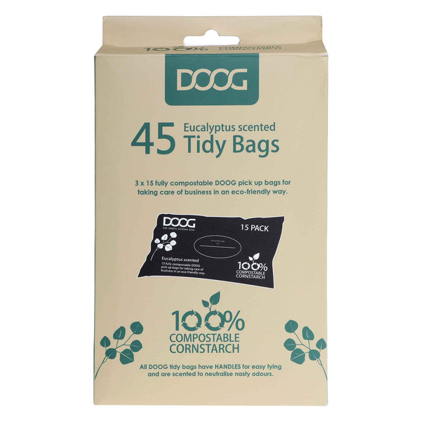 DOOG Compostable Pick Up Bags 45 count Black