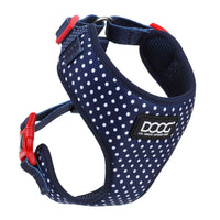 DOOG Neoflex Dog Harness Stella Medium Blue/White Polka Dot