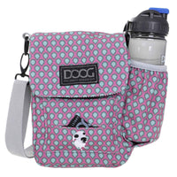 DOOG Walkie Bag Pink/Tear Drops 3.5" x 8" x 10"