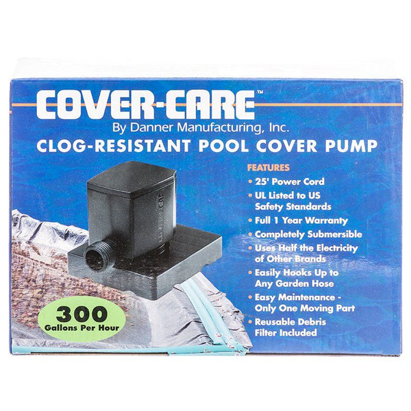Danner Cover-Care Clog -Resistant Pool Cover Pump, 300 GPH with 25' Cord-Fish-Danner-PetPhenom