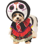 Day Of The Dead Lady Pet Costume-Costumes-Rubies-Large-PetPhenom