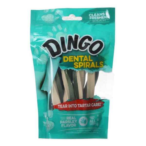 Dingo Dental Spirals Fresh Breath Dog Treats, Regular - 7 Pack-Dog-Dingo-PetPhenom