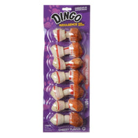 Dingo Indulgence Cheese Flavor Meat & Rawhide Chews (No China Sourced Ingredients), Mini - 7 Pack (2.5" Bones)-Dog-Dingo-PetPhenom