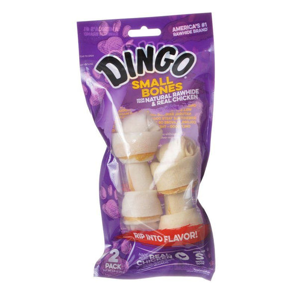Dingo Naturals Chicken & Rawhid Bone, Small - 4" (2 Pack)-Dog-Dingo-PetPhenom