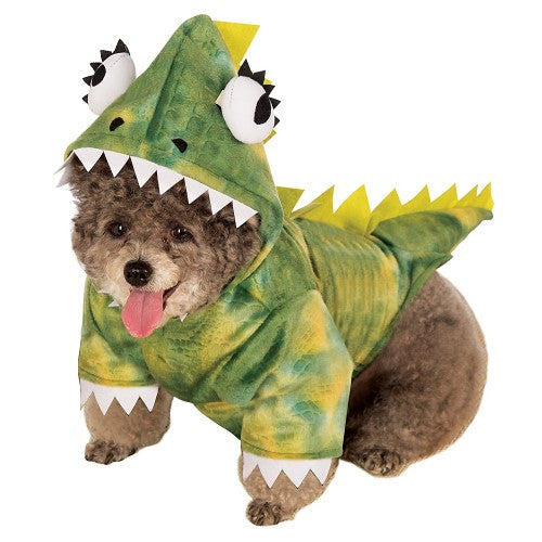 Dinosaur Green Pet Costume-Costumes-Rubies-Large-PetPhenom