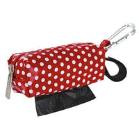 Doggie Walk Bags Duffel - Red w/White Dots w/1 Roll-Dog-Doggie Walk Bags-PetPhenom