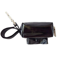 Doggie Walk Bags Mini Designer Duffel - Solid Black w/1 Roll-Dog-Doggie Walk Bags-PetPhenom