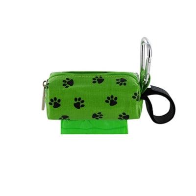 Doggie Walk Bags Single SQ Duffel w/ 1 Refill Roll - Green Paw / Rainforest-Dog-Doggie Walk Bags-PetPhenom