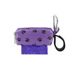 Doggie Walk Bags Single SQ Duffel w/ 1 Refill Roll - Purple Paw / Lavender-Dog-Doggie Walk Bags-PetPhenom