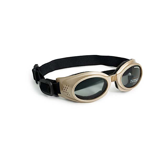 Doggles Originalz Dog Sunglasses Small Chrome / Smoke-Dog-Doggles-PetPhenom