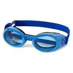 Doggles® Shiny Blue ILS Doggles with Blue Lens & Straps -Medium-Dog-Doggles®-PetPhenom
