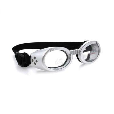 Doggles® Silver ILS Doggles with Clear Lens & Straps -Large-Dog-Doggles®-PetPhenom