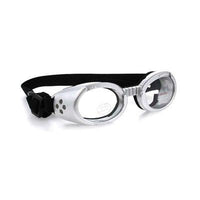 Doggles® Silver ILS Doggles with Clear Lens & Straps -Small-Dog-Doggles®-PetPhenom