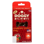 Doggy Delirious - Dog Treats - Cranberry Carrot Bones - Case of 12 - 1.5 oz.-Dog-Doggy Delirious-PetPhenom