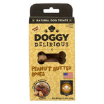 Doggy Delirious - Dog Treats - Peanut Butter Bones - Case of 12 - 1.5 oz.-Dog-Doggy Delirious-PetPhenom