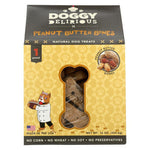 Doggy Delirious Dog Treats - Peanut Butter Bones - Case of 6 - 16 oz-Dog-Doggy Delirious-PetPhenom