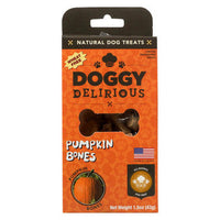 Doggy Delirious - Dog Treats - Pumpkin Bones - Case of 12 - 1.5 oz.-Dog-Doggy Delirious-PetPhenom