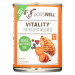 Dogs well Vitality Chicken and Sweet Potato Stew Dog Food - Case of 12 - 13 oz.-Dog-Dogswell-PetPhenom