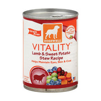 Dogs well Vitality Lamb and Sweet Potato Stew Dog Food - Case of 12 - 13 oz.-Dog-Dogswell-PetPhenom