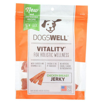 Dogswell Dog Treats - Vitality - Jerky - Chicken Breast - 4 oz - case of 12-Dog-Dogswell-PetPhenom